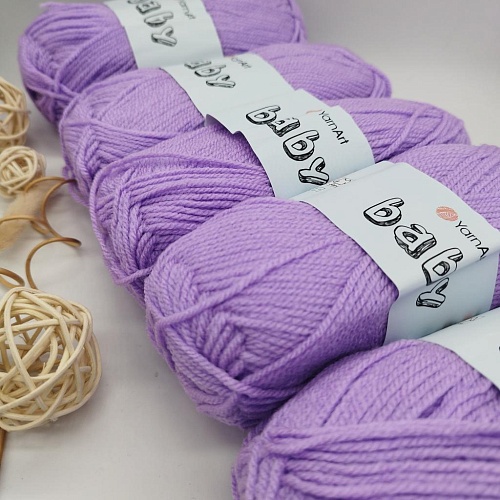 Пряжа Yarn Art Baby (бэби) 9560 нежная сирень