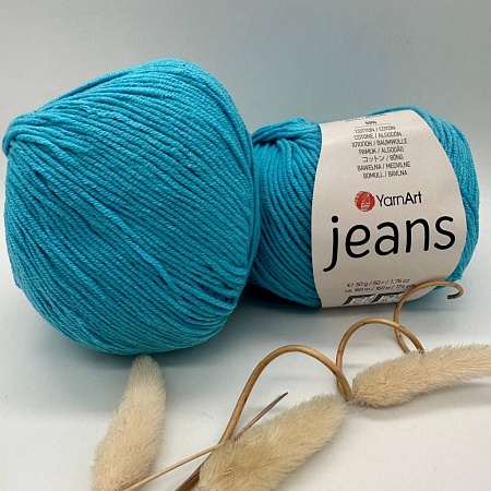 Пряжа YarnArt Jeans 33 бирюзовый