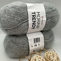 Пряжа Mohair trendy 113 св серый