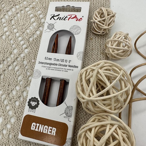 Спицы для вязания 31206 Knit Pro Ginger спицы сьемные 4,5 мм для длины тросика 28-126 см