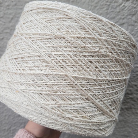 Пряжа в бобинах Bourette Silk 3/15 натуральный Цена указана за 10гр