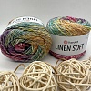 Пряжа Linen Soft лен, вискоза, хлопок 7401 ягодный бисквит