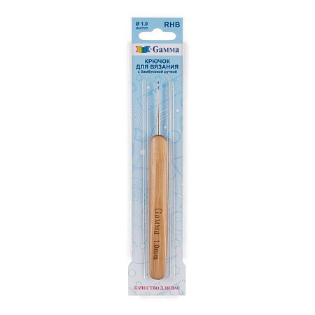 Крючки для вязания Крючок для вязания с бамбуковой ручкой № 1,0