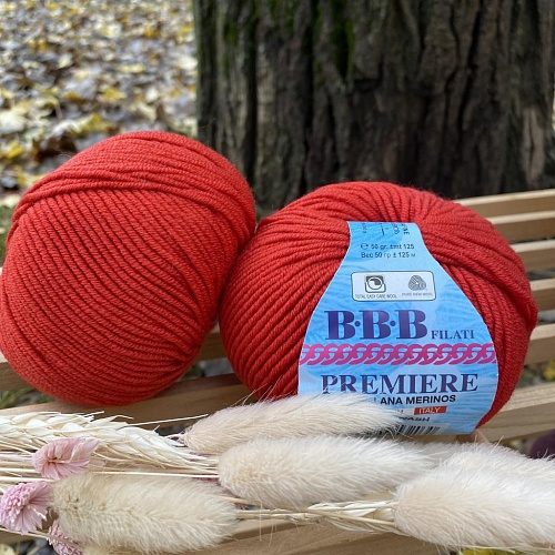 Пряжа 6203 кирпично-красный