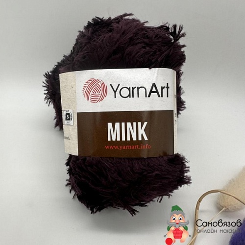 Пряжа YarnArt Mink 342 тем баклажан