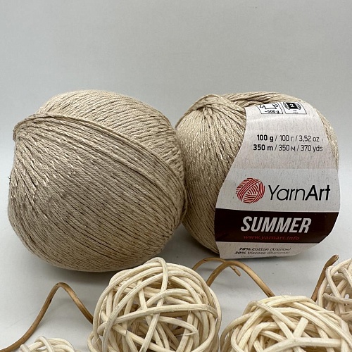 Пряжа YarnArt Summer 42 топлёное молоко