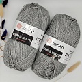 Пряжа Merino de luxe 50 282 св. серый