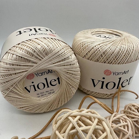 Пряжа YarnArt VIOLET 6194 (молочный)