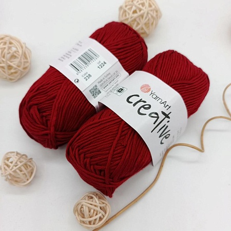 Пряжа Creative 238 бордовый