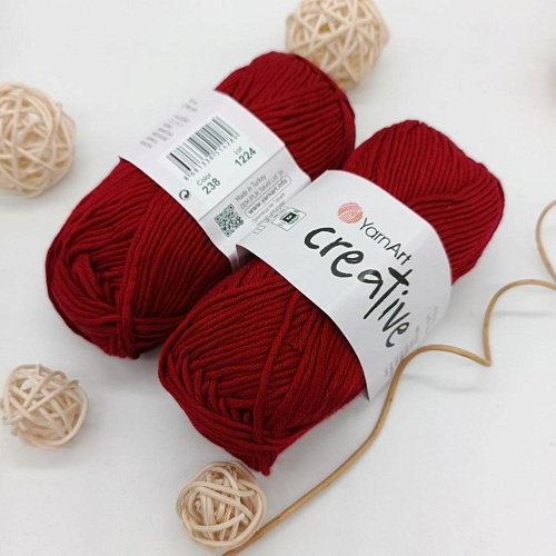 Пряжа Creative 238 бордовый