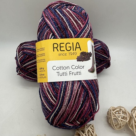 Пряжа Regia Cotton Color 02423 Tutti Frutti