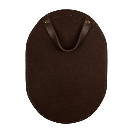 Аксессуары для сумок Клапан для рюкзака овал 14.5х20.5 см 1 шт. №06 коричневый