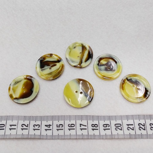 Пуговицы Желто-коричневая с двумя отв (28мм)