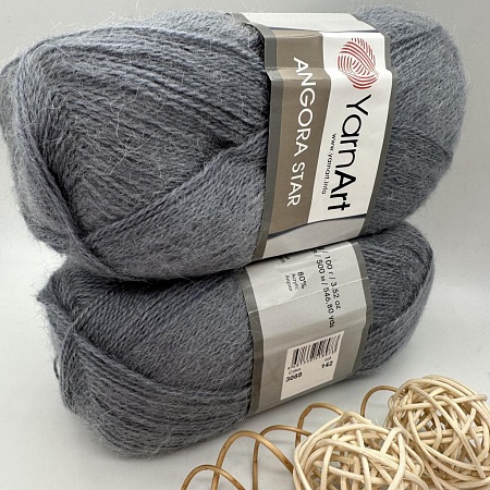 Пряжа Angora star 3088 мышиный серый