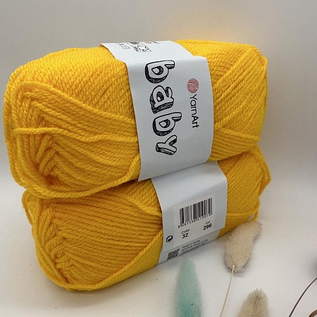 Пряжа Yarn Art Baby (бэби) 32 жёлтый