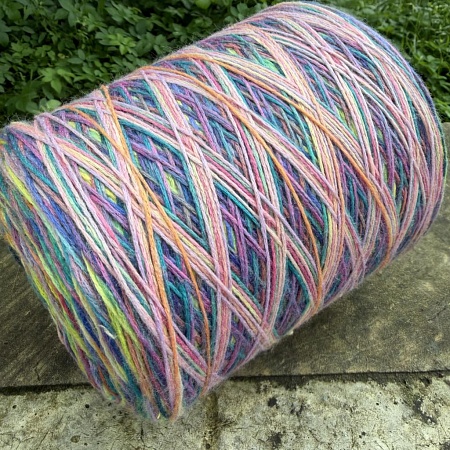 Пряжа в бобинах Multiciolor farfallo №13 Цена за 10гр