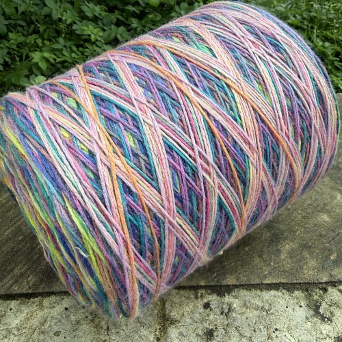 Пряжа в бобинах Multiciolor farfallo №13 Цена за 10гр