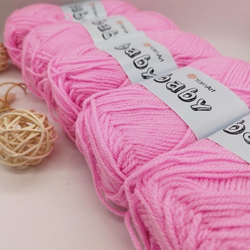 Пряжа Yarn Art Baby (бэби) 10119 королевский розовый