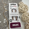 Спицы для вязания Спицы съемные укороченные Dreamz 10см №3.0 /ламинированная береза, желтый топаз, 2шт в упаковке