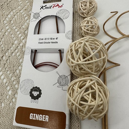 Спицы для вязания Ginger спицы круговые 2,5 мм 100 см