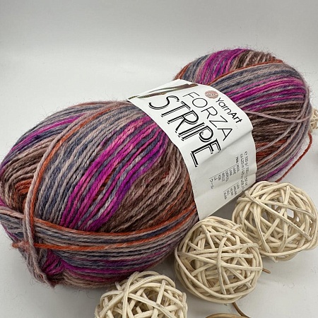Пряжа Yarn Art Forza Stripe 2802