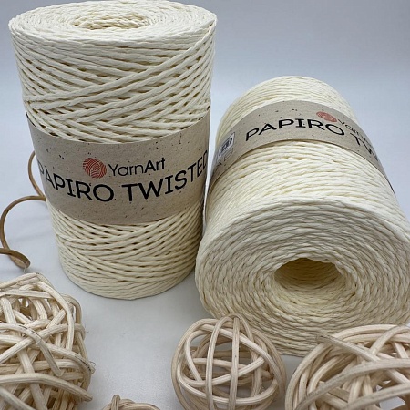 Пряжа Пряжа для вязания рафия крученая Papiro Twisted 1307