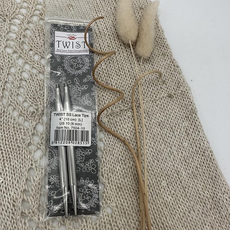 Спицы для вязания Спицы съёмные 10 см 6.00 мм, металл