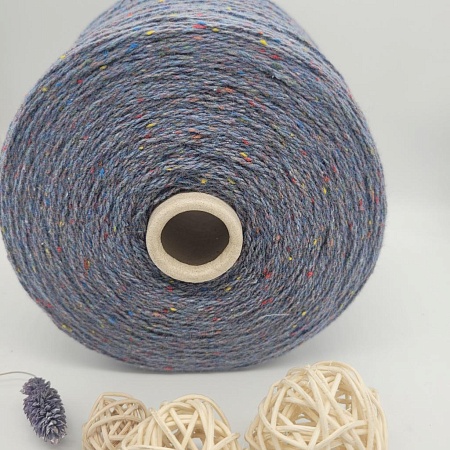 Пряжа в бобинах TweedWool голубой