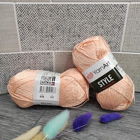 Пряжа Style 658 персик