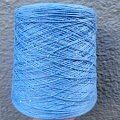 Пряжа в бобинах Lino 4300 с пайетками незабудка. Цена за 10гр