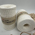 Пряжа Пряжа для вязания рафия крученая Papiro Twisted 1311 молочный