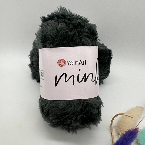 Пряжа YarnArt Mink 343 Т.ЗЕЛЕНЫЙ