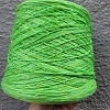 Пряжа в бобинах Lino 3800 с пайетками лайм. Цена за 10гр