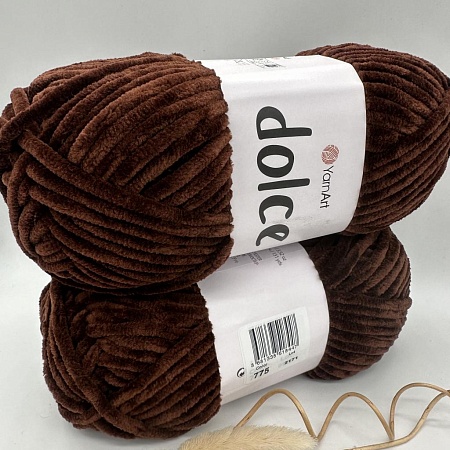 Пряжа Dolce 775 коричневый