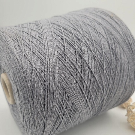 Пряжа в бобинах Silver Plus серо-голубой