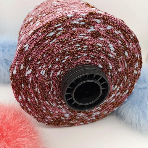 Пряжа в бобинах Шишибрики &amp;quot;Красный апельсин&amp;quot;