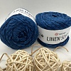 Пряжа Linen Soft лен, вискоза, хлопок 7317 индиго