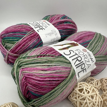 Пряжа Yarn Art Forza Stripe 2808