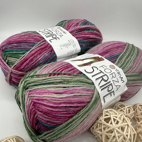Пряжа Yarn Art Forza Stripe 2808
