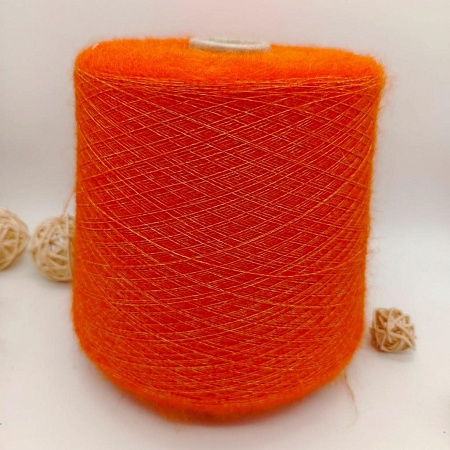 Пряжа в бобинах KID MOHAIR цвет &quot;апельсинка&quot;