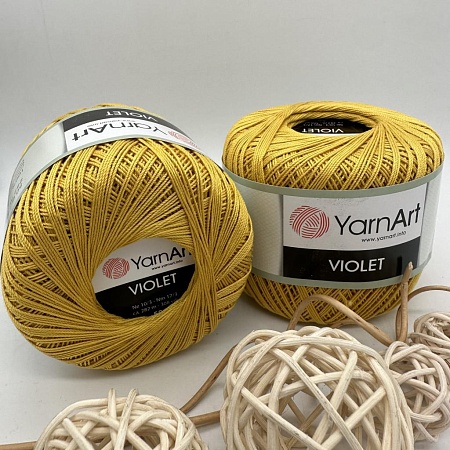 Пряжа Violet 4940 тем желтый