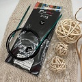 Спицы для вязания k123 Спицы круговые Zing 3,25мм/100см (изумрудный)