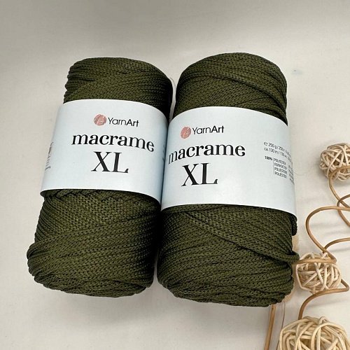 Пряжа Macrame XL 164 хаки
