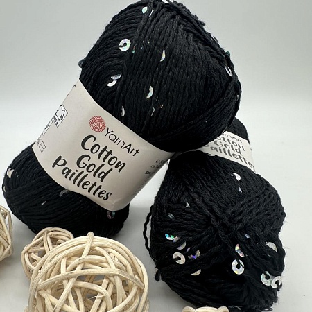 Пряжа Cotton Gold Pailletes 7101