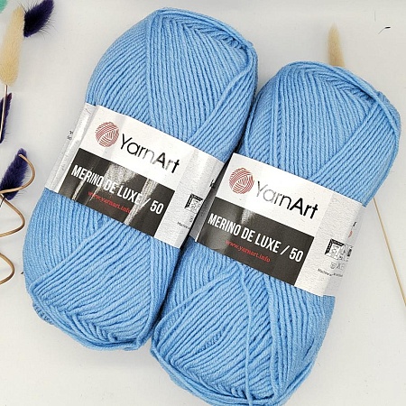 Пряжа Merino de luxe 215 небесный