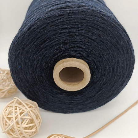 Пряжа в бобинах Silver Plus темно-синий