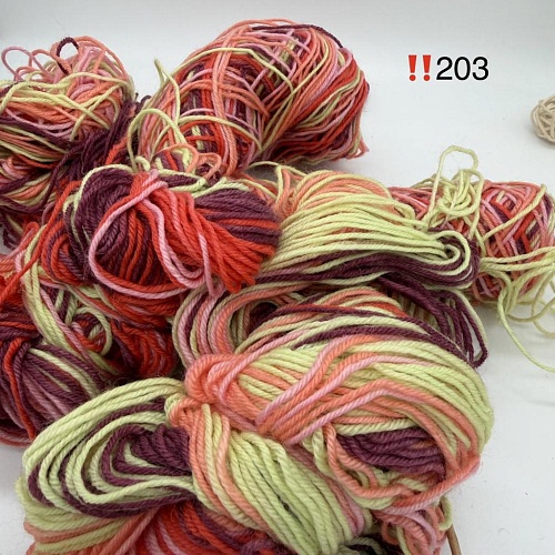 Пряжа в бобинах Arcobaleno (аркобалено) мини №203