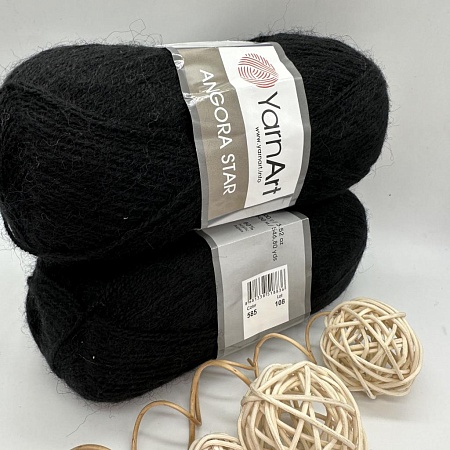 Пряжа Angora star 585 черный
