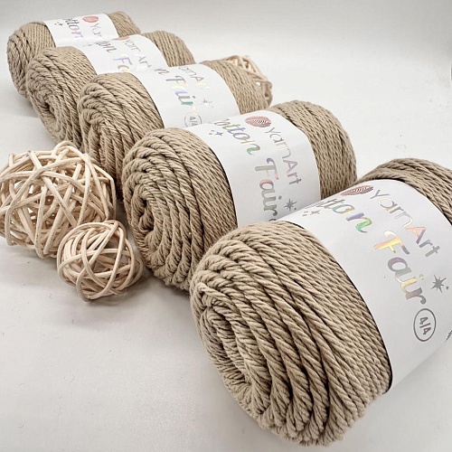 Пряжа Cotton fair 4/4