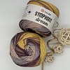 Пряжа Symphony Dream хлопок, вискоза 3102 бананово-шоколадный рулет